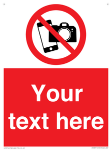 Custom No filming or photography